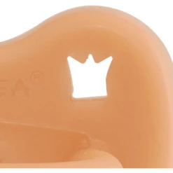 HEVEA Fopspeen - Natuurrubber / Cantaloupe / Orthodontie / Kroon (0-3 Mon.) -Kleintje Luxe hevea fopspeen natuurrubber cantaloupe orthodontie kroon 0 3 mon a295128 2