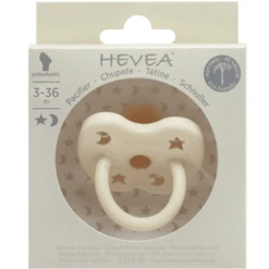 HEVEA Fopspeen - Natuurrubber / Milky White / Geschikt Voor De Kaken / Ster & Maan (vanaf 3 Maanden) -Kleintje Luxe hevea fopspeen natuurrubber milky white geschikt voor de kaken ster amp maan vanaf 3 maanden a295168 4