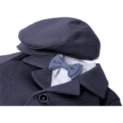 HOBEA Dooppak Elias 5-delig Donkergrijs -Kleintje Luxe hobea dooppak elias 5 delig donkergrijs a276572 3