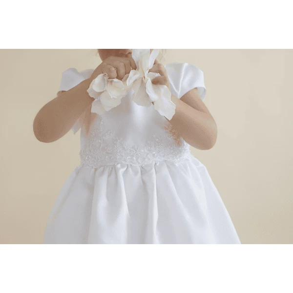 HOBEA-Duitslandse Doopjurk Diana Met Parelborduursel Wit 5 HOBEA-Duitslandse Doopjurk Diana Met Parelborduursel Wit - Afbeelding 5