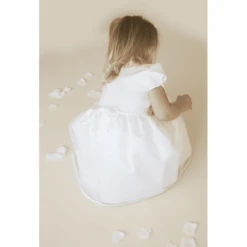 HOBEA-Duitslandse Doopjurk Jana Met Satijnen Strik Wit -Kleintje Luxe hobea duitslandse doopjurk jana met satijnen strik wit a276568 3