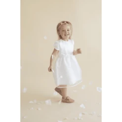 HOBEA-Duitslandse Doopjurk Jana Met Satijnen Strik Wit -Kleintje Luxe hobea duitslandse doopjurk jana met satijnen strik wit a276568 4
