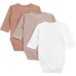 Hust & Claire Body Base Met Lange Mouwen Mocca 3 Pack -Kleintje Luxe hust amp claire body base met lange mouwen mocca 3 pack a341511 3