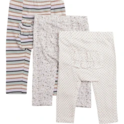 Hust & Claire Leggings Liva White Sand 3-pack -Kleintje Luxe hust amp claire leggings liva white sand 3 pack a341480 3