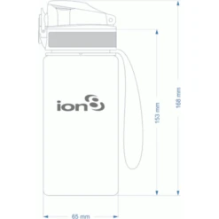 Ion 8 Lekvrije Kinderdrinkfles 350 Ml Zwart -Kleintje Luxe ion 8 lekvrije kinderdrinkfles 350 ml zwart a282897 3