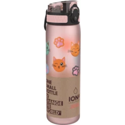 Ion8 , Lekvrije Drinkfles, Slim, Katten, 500 Ml -Kleintje Luxe ion8 lekvrije drinkfles slim katten 500 ml a317424 2