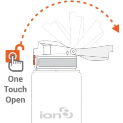 Ion8 Pod, Lekvrije Waterfles Voor Kinderen, Regenboog, 350 Ml -Kleintje Luxe ion8 pod lekvrije waterfles voor kinderen regenboog 350 ml a317396 2