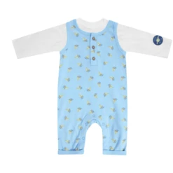 JACKY Romper BEACH FRIENDS Blauw -Kleintje Luxe jacky romper beach friends blauw a410221 1