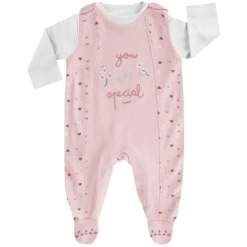 JACKY Romperset SWEET HOME Roze -Kleintje Luxe jacky romperset sweet home roze a325474 1