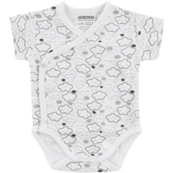 JACKY Wikkellijfje Korte Mouw WELCOME Wit/roze