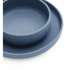 Jollein Schotel Set Silicone Jeans Blauw -Kleintje Luxe jollein schotel set silicone jeans blauw a326953 4