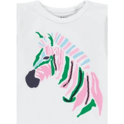 KANZ Girls Shirt Met Lange Mouwen, B Right White | White -Kleintje Luxe kanz girls shirt met lange mouwen b right white white a289314 2