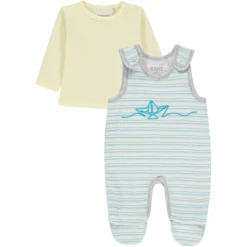 KANZ Jongens Romper Pak Set Y/d Strip|multi Color Ed -Kleintje Luxe kanz jongens romper pak set y d stripmulti color ed a289255 3