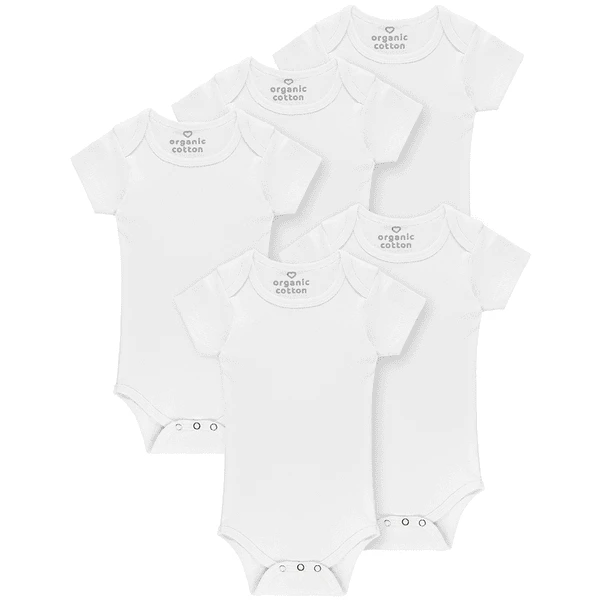 Kindsgard Body Trunder 5-pack Korte Mouw Wit 1 Kindsgard Body Trunder 5-pack Korte Mouw Wit