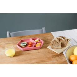 KINDSGUT Siliconen Plaat, Hoekig In Antiek Roze -Kleintje Luxe kindsgut siliconen plaat hoekig in antiek roze a324918 3