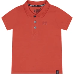 Koko Noko Polo Shirt Noah Neon Koraal -Kleintje Luxe koko noko polo shirt noah neon koraal a355851 4