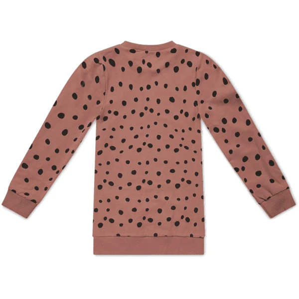 Koko Noko Sweatshirt Jurk Nathalie Dusty Roze 3 Koko Noko Sweatshirt Jurk Nathalie Dusty Roze - Afbeelding 3
