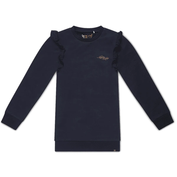 Koko Noko Sweatshirt Jurk Nena Navy 1 Koko Noko Sweatshirt Jurk Nena Navy