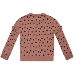 Koko Noko Sweatshirt Nova Dusty Roze Gestippeld -Kleintje Luxe koko noko sweatshirt nova dusty roze gestippeld a361390 2