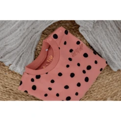 Koko Noko Sweatshirt Nova Dusty Roze Gestippeld -Kleintje Luxe koko noko sweatshirt nova dusty roze gestippeld a361390 3