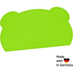 KOKOLIO Placemat Little Silicone Panda, In Groen -Kleintje Luxe kokolio placemat little silicone panda in groen a317327 3