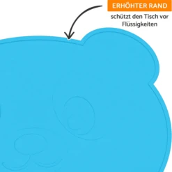 KOKOLIO Placemat Little Silicone Panda, In Groen -Kleintje Luxe kokolio placemat little silicone panda in groen a317330 4