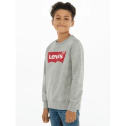 Levis Levi's® Kids Jongens Sweatshirt Lichtgrijs -Kleintje Luxe levis kids jongens sweatshirt lichtgrijs a345687 2