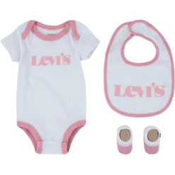 Levis Levi's® Kids Set 3st. Wit -Kleintje Luxe levis kids set 3st wit a316763 2