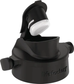 LIFE FACTORY Active Flip Cap (350ml, 475ml En 650ml) Onyx -Kleintje Luxe life factory active flip cap 350ml 475ml en 650ml onyx a319809 3