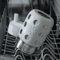 Life Factory Babyfles Met Brede Hals 235 Ml Met Siliconenspeen, Koel Grijs -Kleintje Luxe life factory babyfles met brede hals 235 ml met siliconenspeen koel grijs a345458 3