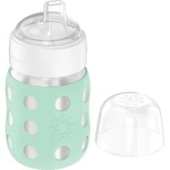 Life Factory Babyfles Met Brede Hals 235 Ml Met Zachte Drinkdop, Mint