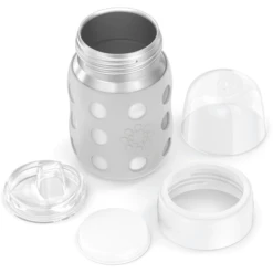Life Factory Babyfles Met Wijde Hals 235 Ml Met Zachte Tuitdop, Koel Grijs -Kleintje Luxe life factory babyfles met wijde hals 235 ml met zachte tuitdop koel grijs a345464 2
