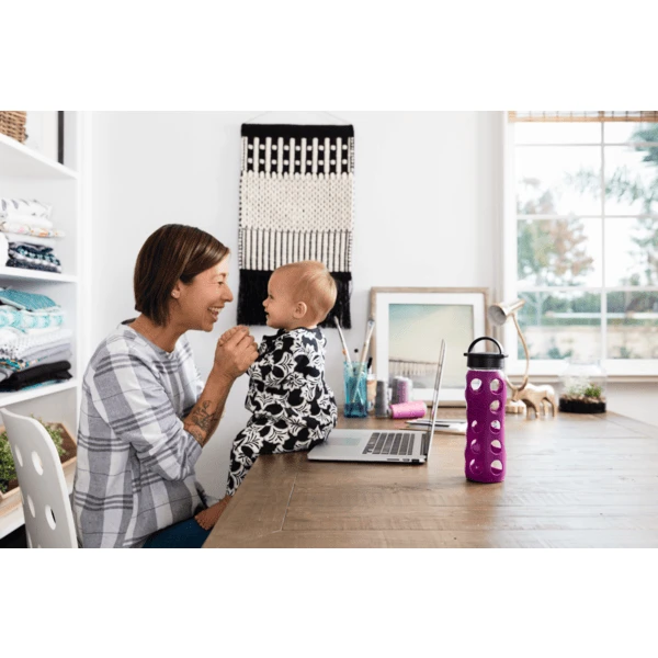 Lifefactory Drinkfles Classic Cap Plum 475ml 2 Lifefactory Drinkfles Classic Cap Plum 475ml - Afbeelding 2