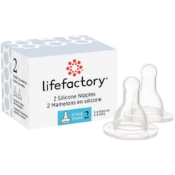 LIFEFACTORY Drinkspeen Maat 2 (3-6 Maanden) Set Van 2 -Kleintje Luxe lifefactory drinkspeen maat 2 3 6 maanden set van 2 a106595 2