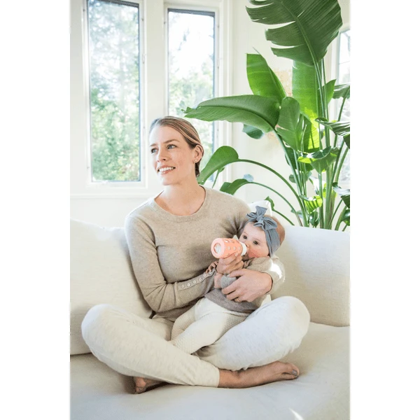 LIFEFACTORY Glazen Babyfles Cantaloupe 120ml 2 LIFEFACTORY Glazen Babyfles Cantaloupe 120ml - Afbeelding 2