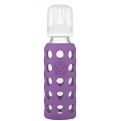 LIFEFACTORY Glazen Babyfles Grape 250 Ml -Kleintje Luxe lifefactory glazen babyfles grape 250 ml a265392 3