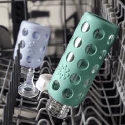 LIFEFACTORY Glazen Babyfles Kale 250 Ml -Kleintje Luxe lifefactory glazen babyfles kale 250 ml a265384 1