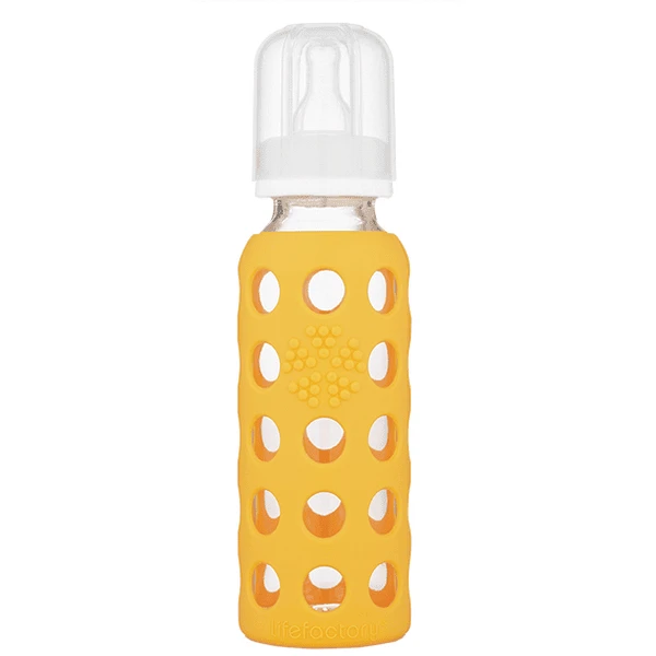 LIFEFACTORY Glazen Babyfles Mango 250 Ml 2 LIFEFACTORY Glazen Babyfles Mango 250 Ml - Afbeelding 2