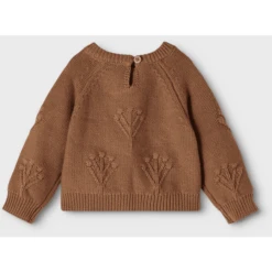 Lil'Atelier Gebreide Trui Nbfrubina Wood Smoke -Kleintje Luxe lilatelier gebreide trui nbfrubina wood smoke a326439 2