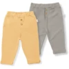 LITTLE Broek Savannah 2-pack Olive Green / Sand