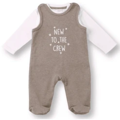 LITTLE Romperset 2-delig Beige Gemêleerd 8 LITTLE Romperset 2-delig Beige Gemêleerd -Kleintje Luxe little romperset 2 delig beige gemeleerd a312573 3