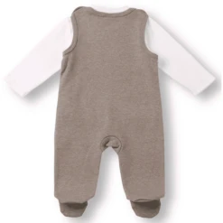 LITTLE Romperset 2-delig Beige Gemêleerd 9 LITTLE Romperset 2-delig Beige Gemêleerd -Kleintje Luxe little romperset 2 delig beige gemeleerd a312573 4