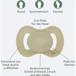 Lullaby Planet Siliconen Dummy 2-pack Tandheelkundige Maat 2 Forest Green & Flint Stone -Kleintje Luxe lullaby planet siliconen dummy 2 pack tandheelkundige maat 2 forest green amp flint stone a353801 2
