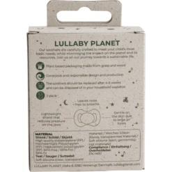 Lullaby Planet Siliconen Dummy 2-pack Tandheelkundige Maat 2 Forest Green & Flint Stone -Kleintje Luxe lullaby planet siliconen dummy 2 pack tandheelkundige maat 2 forest green amp flint stone a353801 4