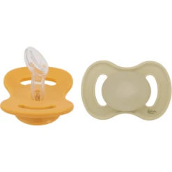 Lullaby Planet Siliconen Fopspeen 2 Pack Dental Maat 1 Lake Green & Daisy Yellow
