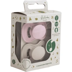 Lullaby Planet Siliconen Fopspeen 2 Pack Dental Maat 1 Lake Green & Daisy Yellow -Kleintje Luxe lullaby planet siliconen fopspeen 2 pack dental maat 1 lake green amp daisy yellow a353793 3