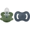 Lullaby Planet Siliconen Fopspeen Symmetrisch Maat 2 Forest Green & Flint Stone, 2 Stuks
