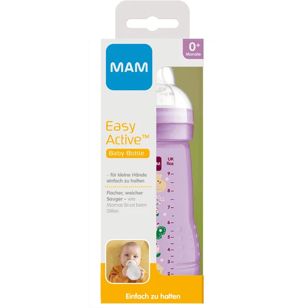 MAM Babyfles Easy Active 270 Ml 0+ Maanden, Kat/vlinder 4 MAM Babyfles Easy Active 270 Ml 0+ Maanden, Kat/vlinder - Afbeelding 4
