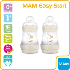 MAM Babyfles Easy Start Anti-Colic 160 Ml, 0+ Maanden, Olifant, 2 Stuks -Kleintje Luxe mam babyfles easy start anti colic 160 ml 0 maanden olifant 2 stuks a383053 4