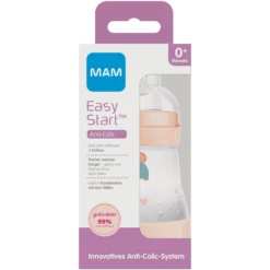 MAM Babyfles Easy Start Anti-Colic 160 Ml, 0+ Maanden, S Child Pad -Kleintje Luxe mam babyfles easy start anti colic 160 ml 0 maanden s child pad a383049 3